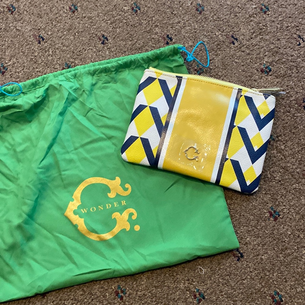 NEW C.Wonder Blue/Yellow/White Clutch